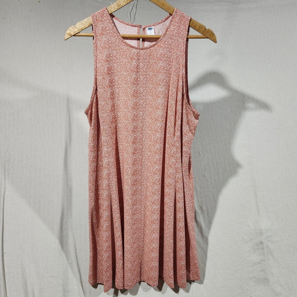 Old Navy‎ Women's Large Sleeveless Swing Dress Geometric Print Casual